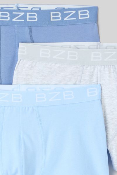 Lot de 3 boxers unis