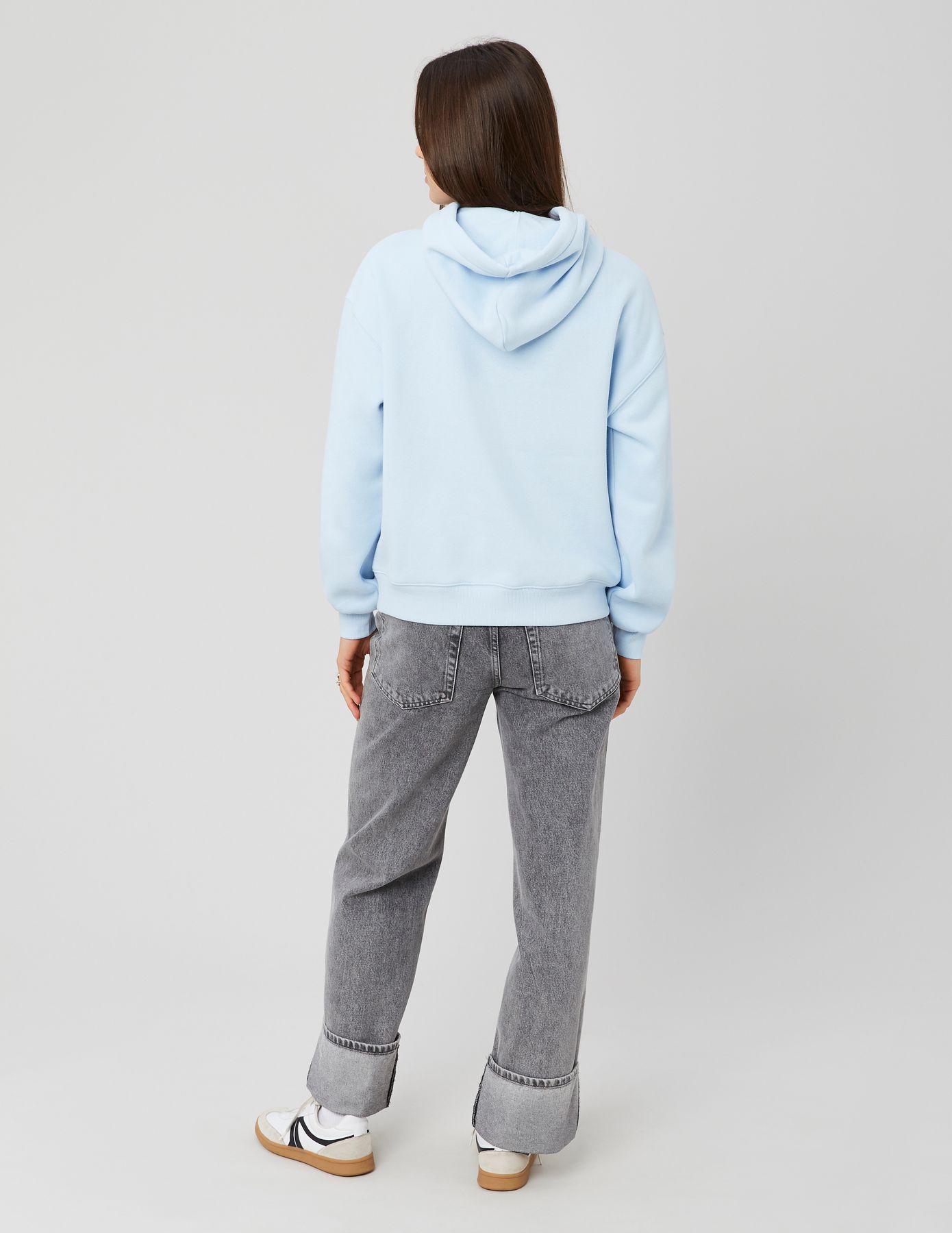 Sweat uni &agrave; capuche