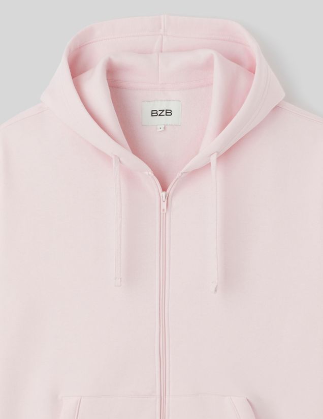 Sweat zippé à capuche