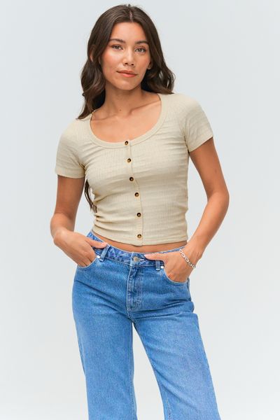 T-shirt maille côtelée