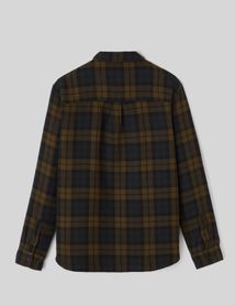 Chemise &agrave; carreaux en gaze de coton