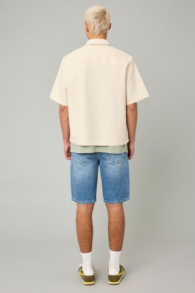 Chemise manches courtes texturée