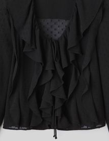 Blouse plumetis à volants