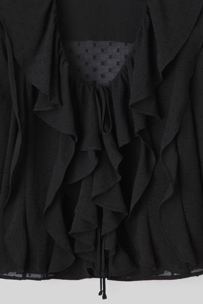 Blouse plumetis à volants