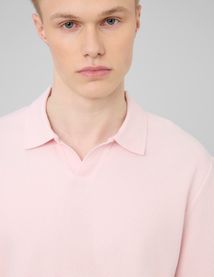 Polo mati&egrave;re gaufr&eacute;e