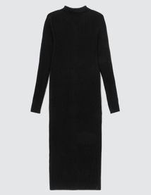 Robe longue col polo