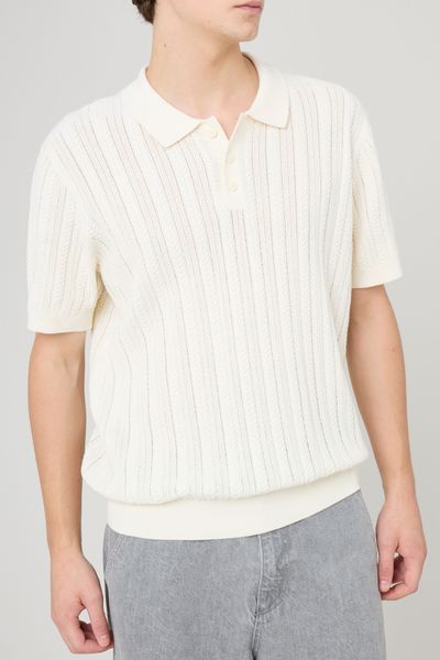 Polo maille fantaisie