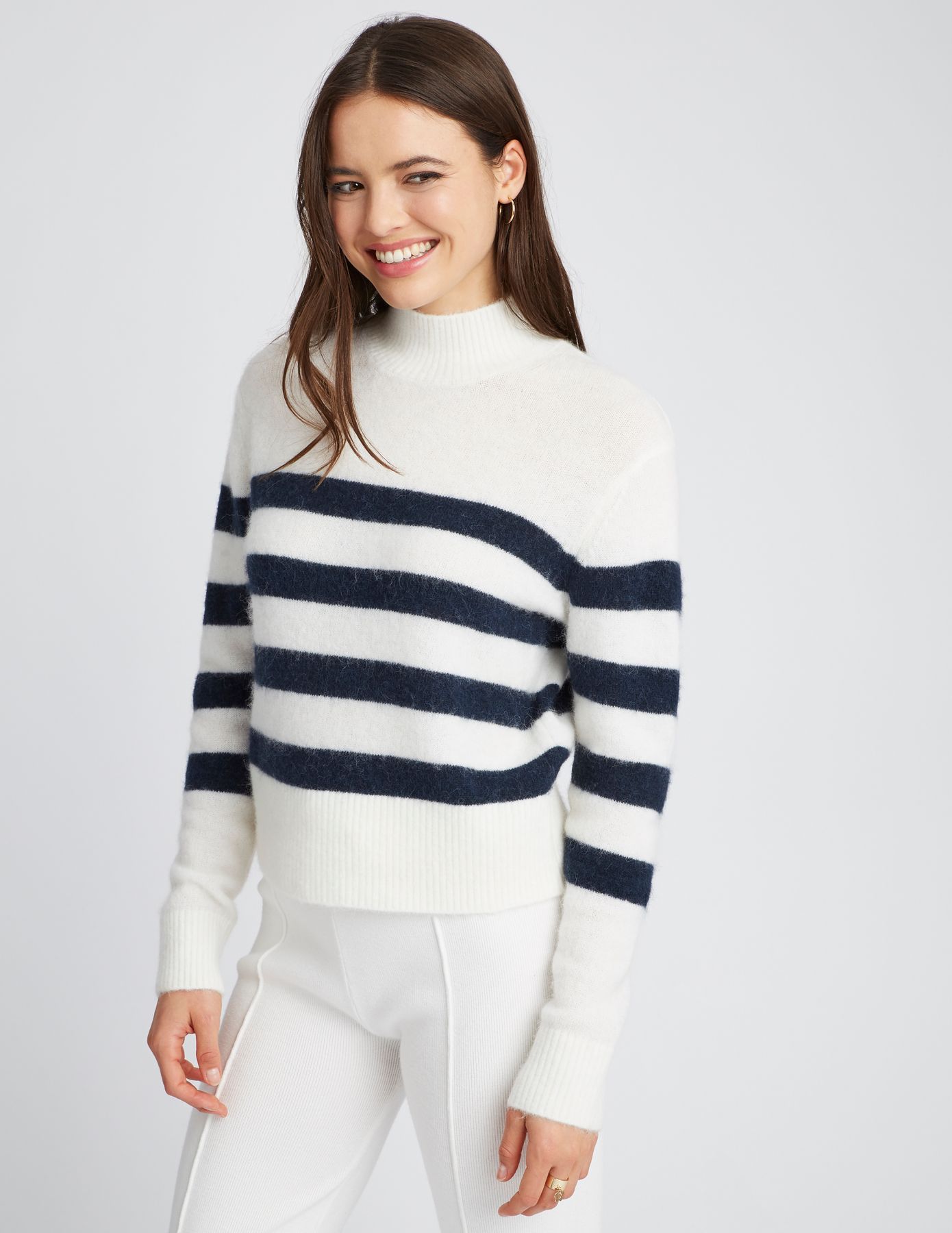 Pull col montant premium