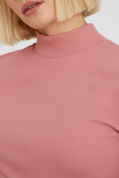 T-shirt col montant uni