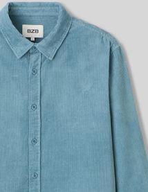 Chemise droite en velours