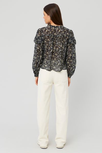 Blouse en voile imprimée