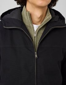 Blouson &agrave; capuche zipp&eacute;