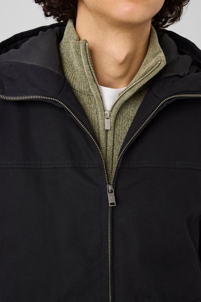 Blouson &agrave; capuche zipp&eacute;