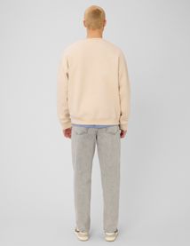 Sweat col rond broderie poitrine