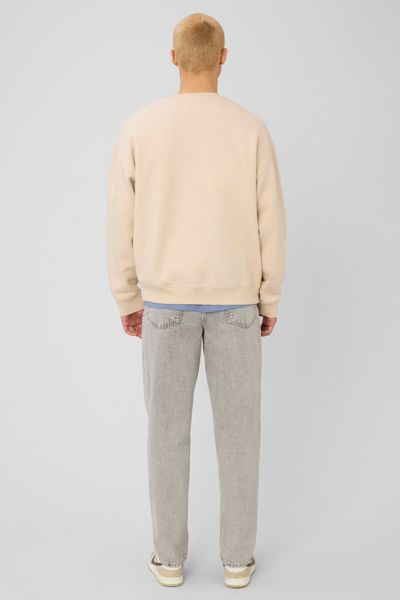 Sweat col rond broderie poitrine