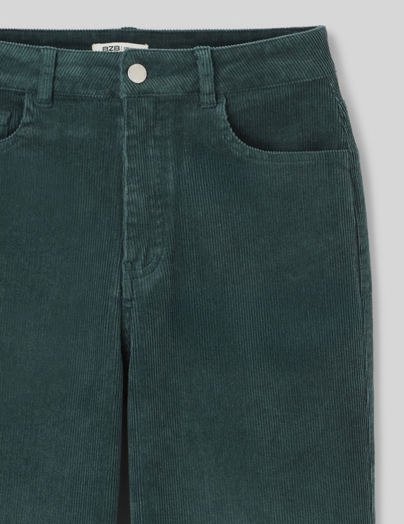 Pantalon straight velours