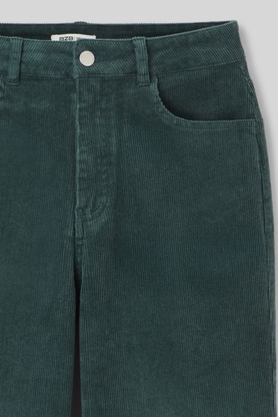 Pantalon straight velours