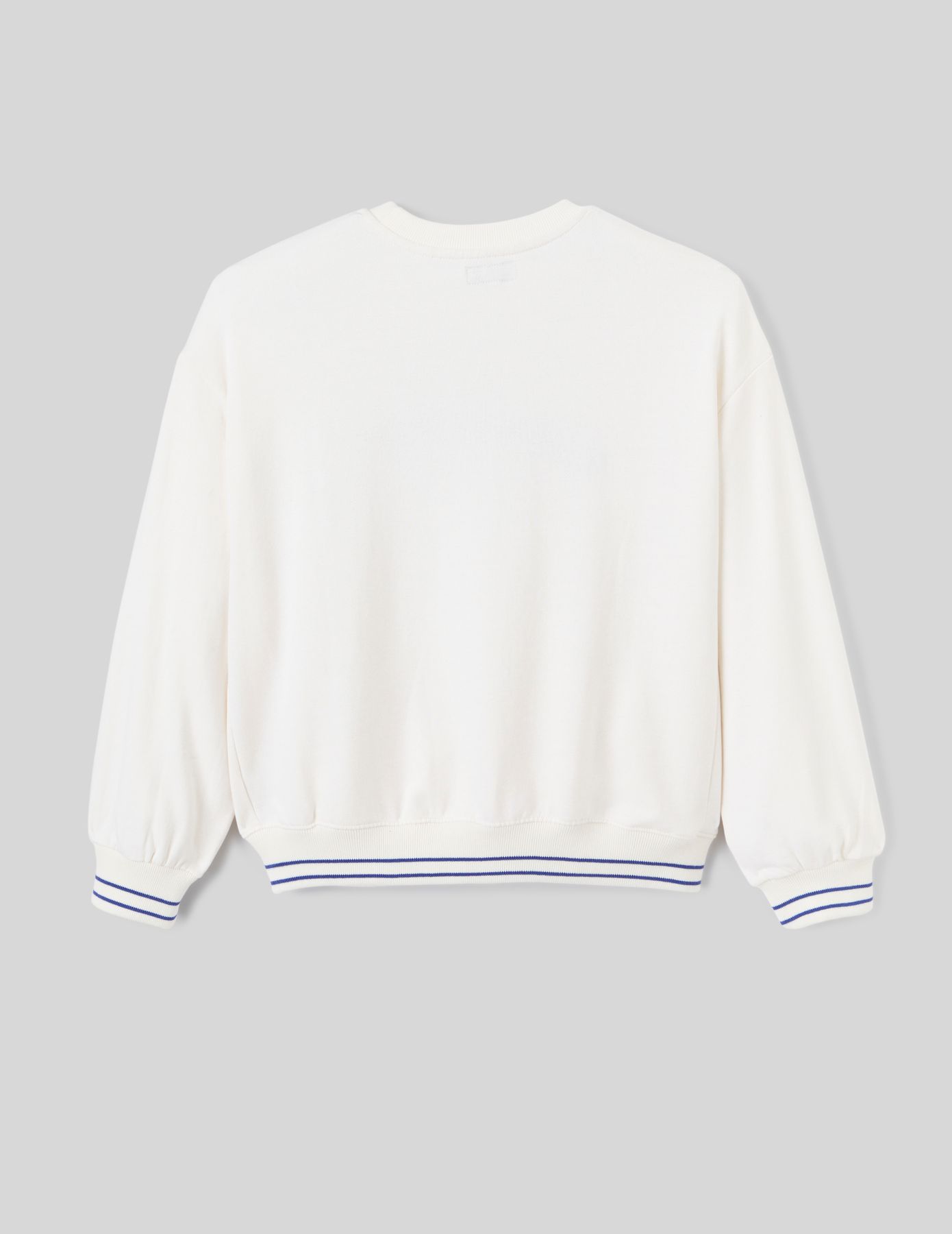 Sweat broderie bouclette