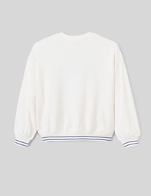 Sweat broderie bouclette