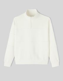 Sweat col montant zippé