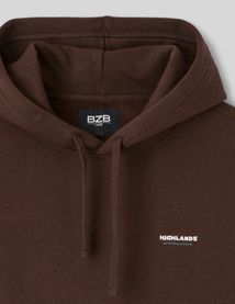 Sweat &agrave; capuche imprim&eacute; devant / dos