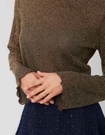 T-shirt résille pailleté