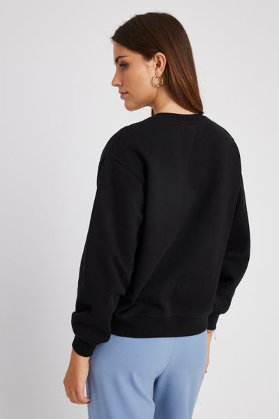 Sweat col rond brodé