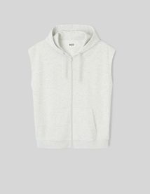 Sweat zippé sans manches