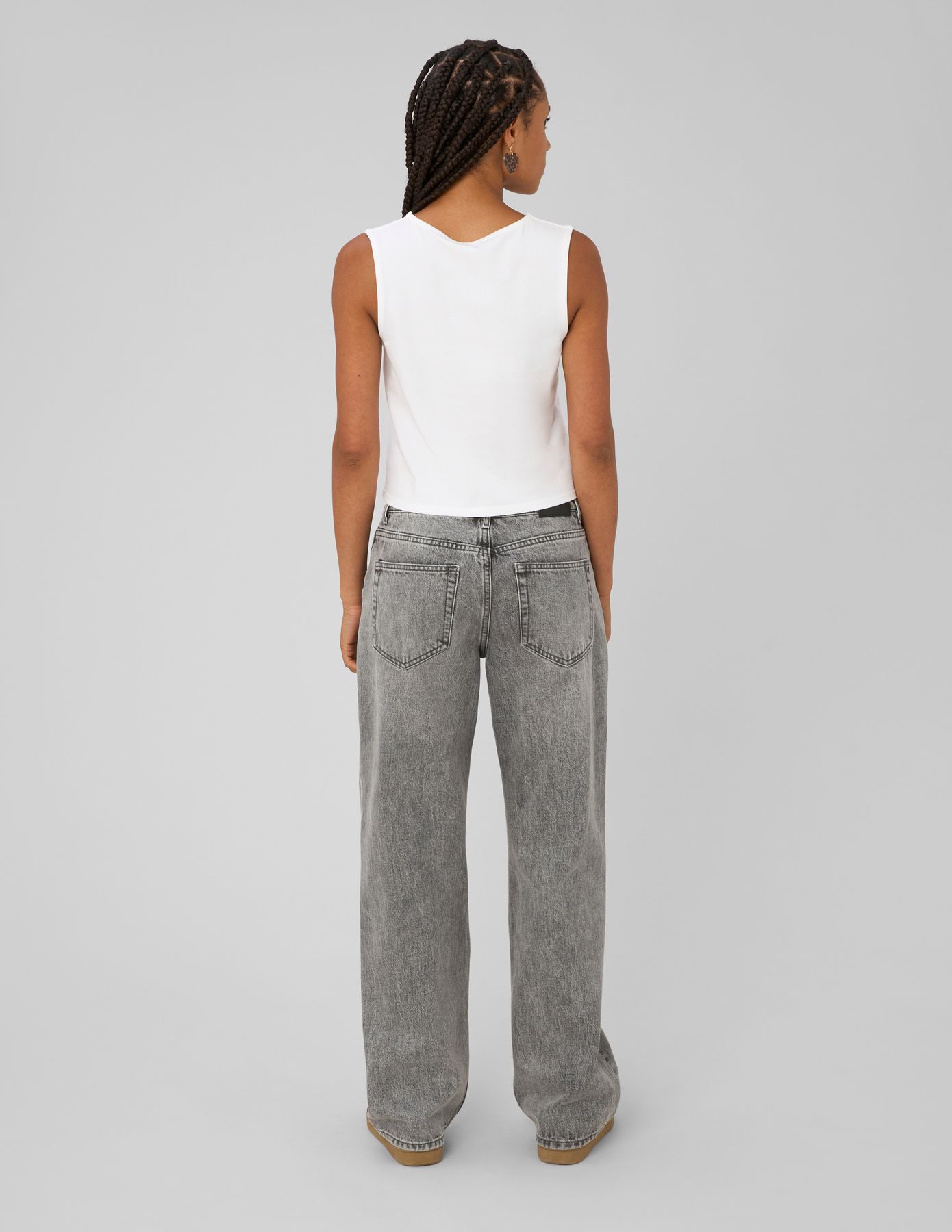 Jean straight taille basse
