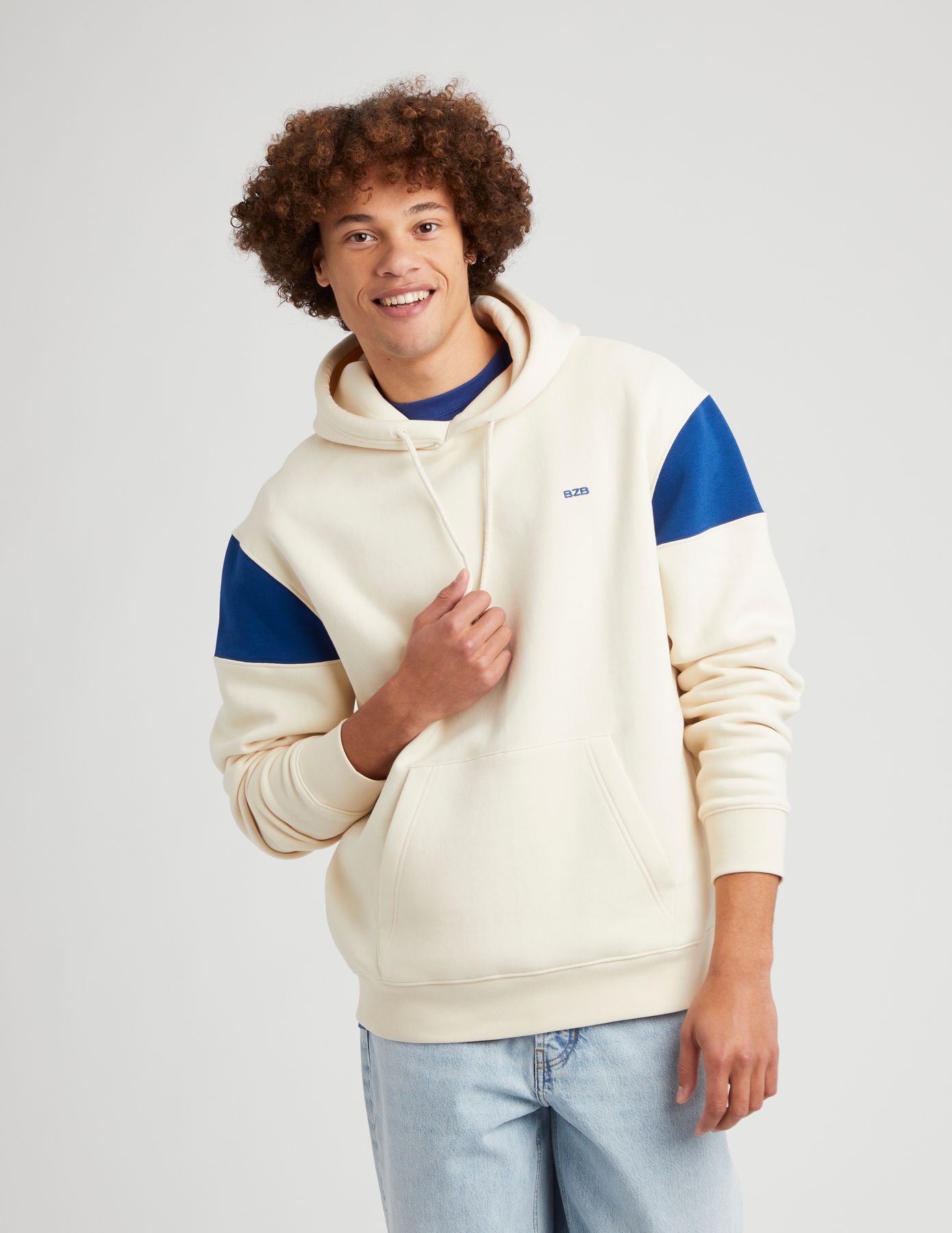 Sweat à capuche colorblock