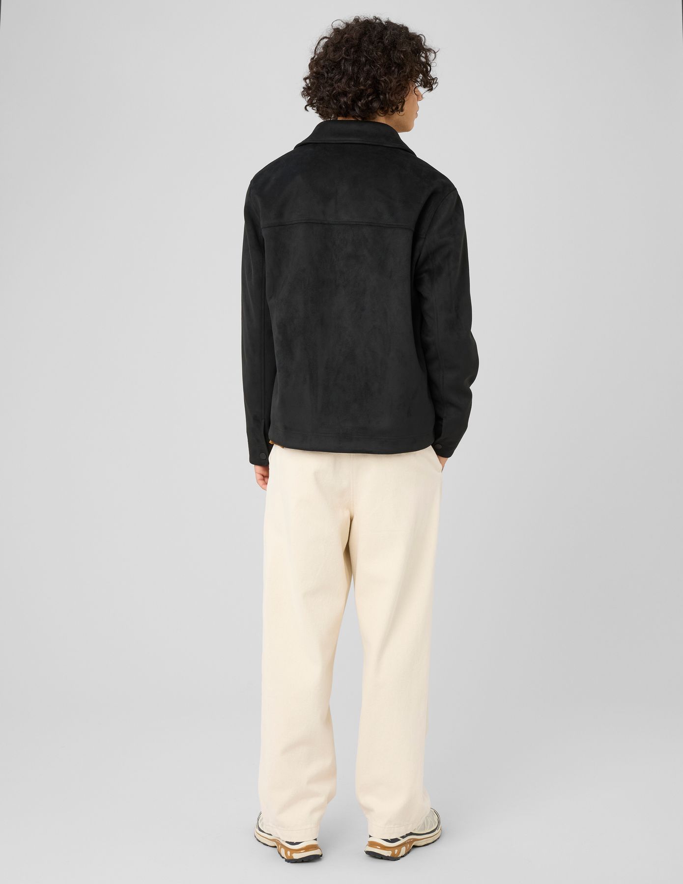 Veste zipp&eacute;e en su&eacute;dine