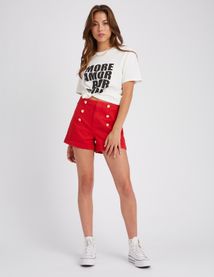 Short boutons fantaisie