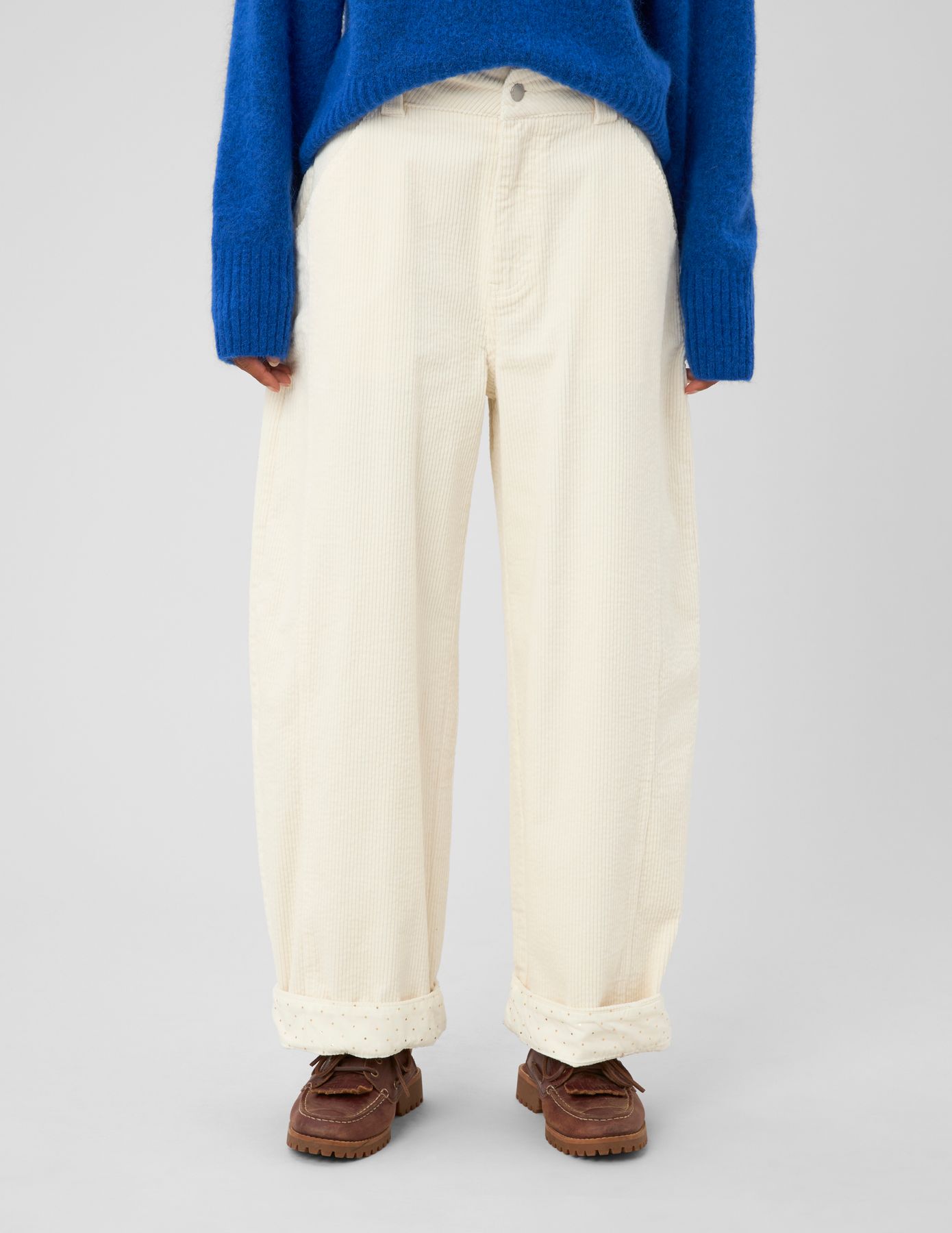 Pantalon balloon en velours