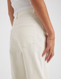 Pantalon straight velours
