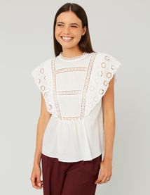 Blouse en broderie anglaise