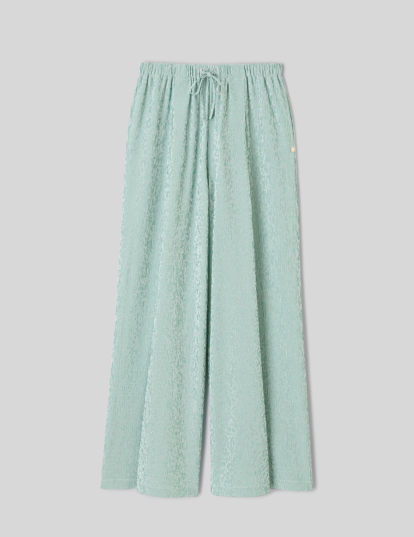 Pantalon large ray&eacute;