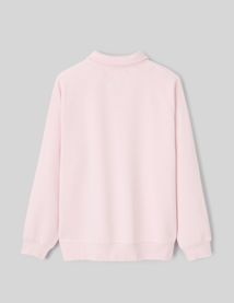 Sweat col polo zippé