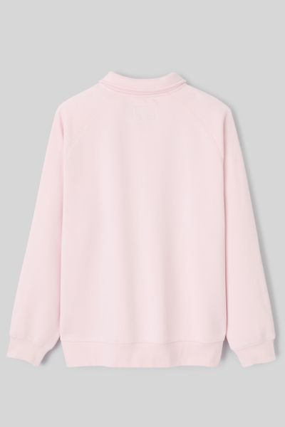 Sweat col polo zippé