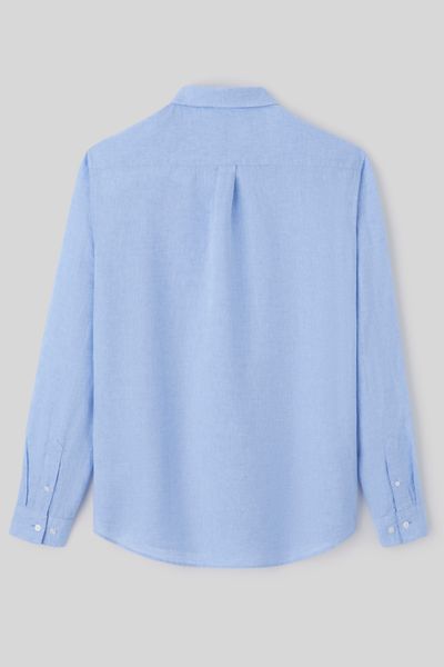 Chemise coton lin unie