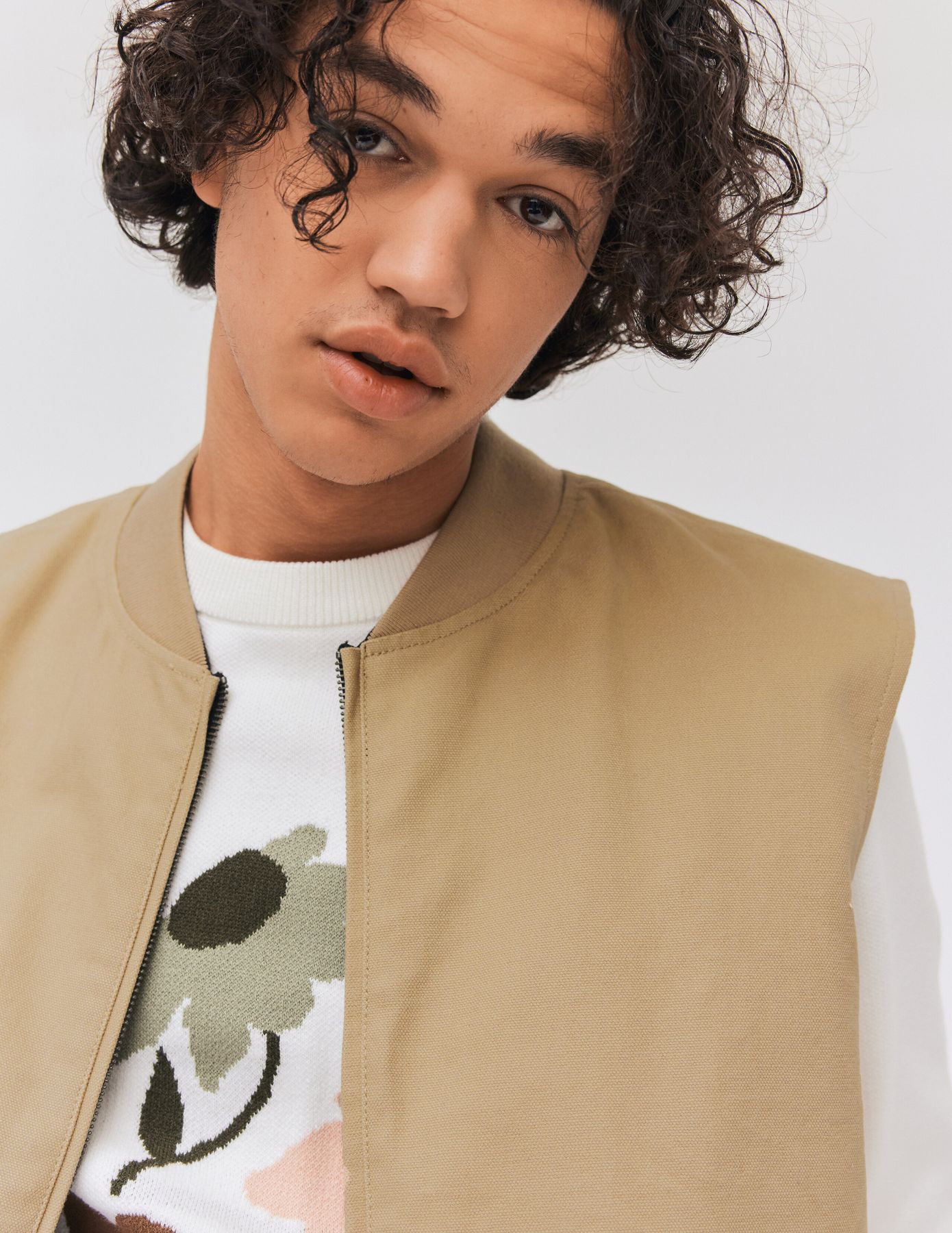 Veste réversible sans manches