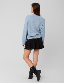 Jupe courte à godets