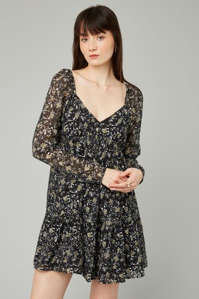 Robe courte imprimée