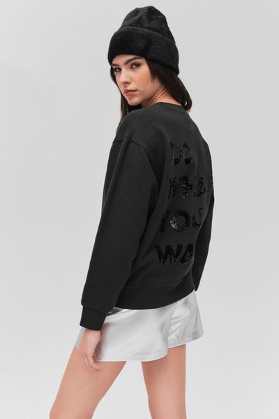 Sweat col rond sequins