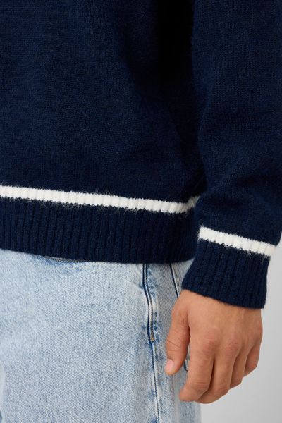 Pull col polo liseret