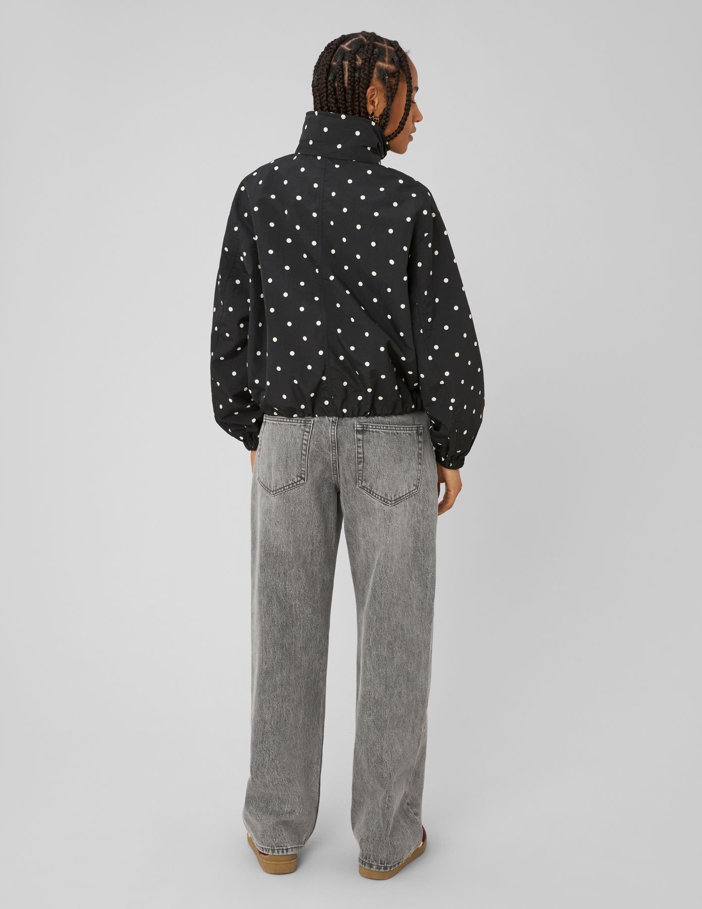 Blouson l&eacute;ger imprim&eacute; pois