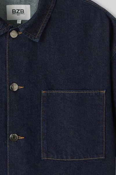 Chemise manches courtes en jean