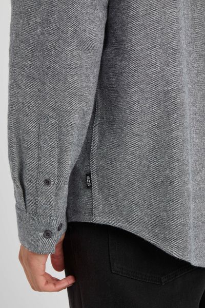 Chemise droite flanelle unie