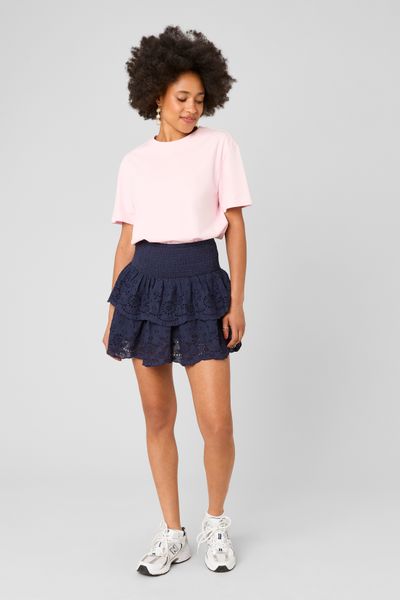 Jupe brod&eacute;e &agrave; volants