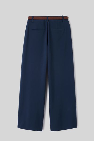 Pantalon large &agrave; pinces