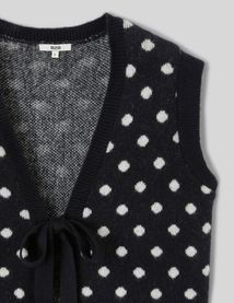 Gilet sans manches &agrave; nouette